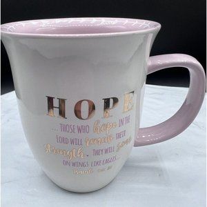Ten Strawberry Street mug Hope,Renew, Strength And Soar, Dove on bottom of Mug